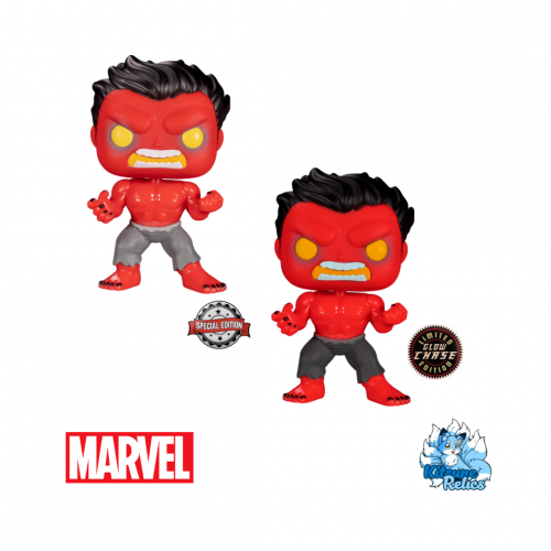 Funko - Marvel - Red Hulk Chase Bundle (#854)