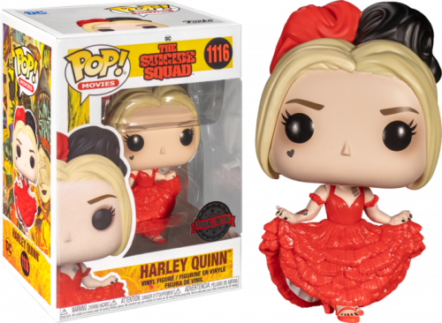 DC - The Suicide Squad - Harley Quinn with Red Dress Curtsying