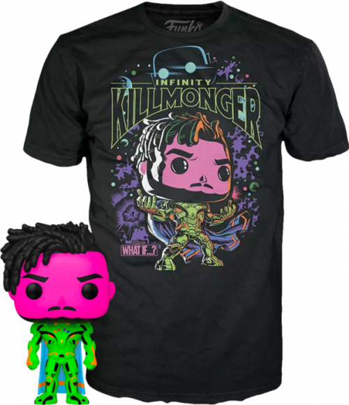 Marvel: What If - Killmonger Blacklight T-shirt Bundle