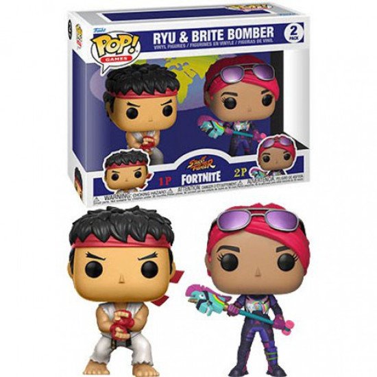 games-street-fighter-ryu-and-fortnite-brite-bomber-2-pack-funko-pop-vinyl-figure-kitsune-relics