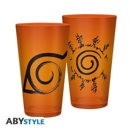 Naruto Shippuden - Large Glass - Konoha & Seal