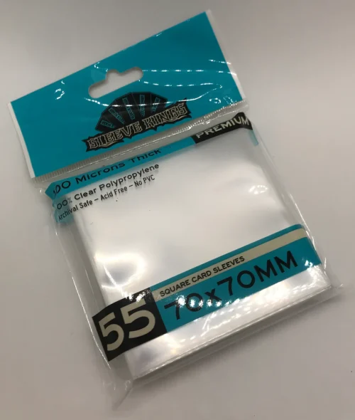 Sleeve Kings - Premium Square Card Sleeves, 55 Pack, 100 Microns (70 x 70 mm) - Image 2