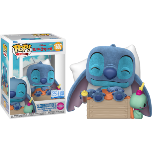 Funko – Disney – Lilo and Stitch – Sleeping Stitch in Box Flocked Plus Size (#1607)