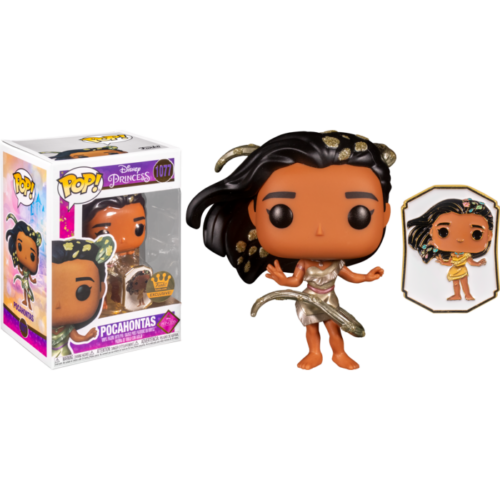 Funko – Disney – Ultimate Princess – Gold Pocahontas with Enamel Pin (#1077)