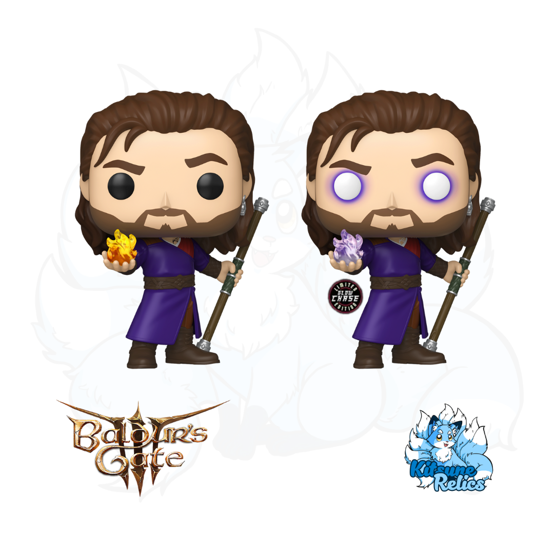 1146-baldurs-gate-Gale-glow-in-the-dark-chase-bundle-funko-pop-vinyl-figure-kitsune-relics