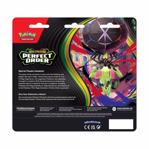 TCG – Pokémon – Mega Evolution – Perfect Order 3-pack Blister (10-10375-108)