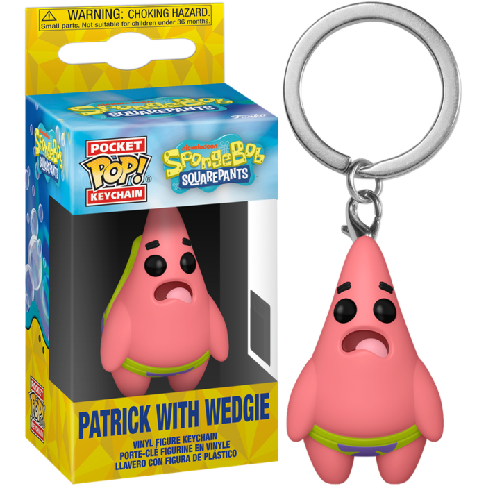 SpongeBob SquarePants - Patrick with Wedgie Pocket Keychain-funko-pop-vinyl-figure-kitsune-relics-open
