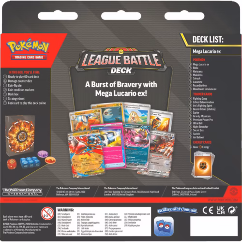 TCG – Pokémon – Mega Lucario Ex League Battle Deck (10-10360-101)