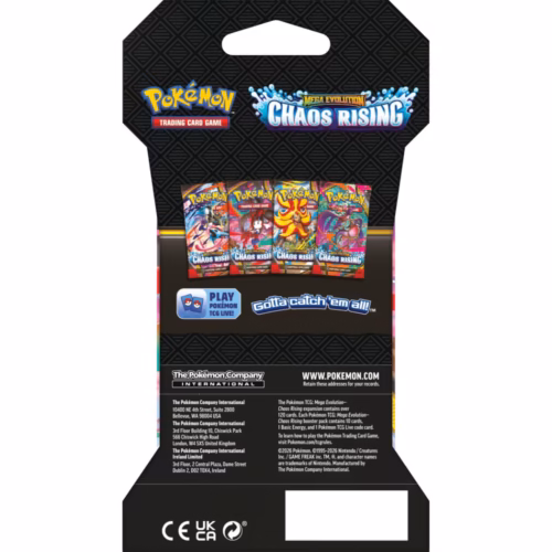 TCG – Pokémon – Mega Evolution – Chaos Rising Sleeved Booster Box (10-10404-102)