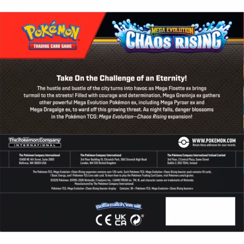 TCG – Pokémon – Mega Evolution – Chaos Rising Booster Box (10-10407-119)