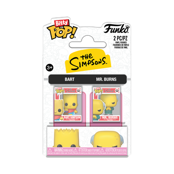 Funko – The Simpsons – Bart Simpson and Mr Burns 2-Pack (#Bitty)