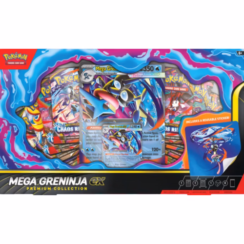 TCG – Pokémon – Mega Evolution – Chaos Rising Mega Greninja ex Premium Collection Box (10-10413-108)
